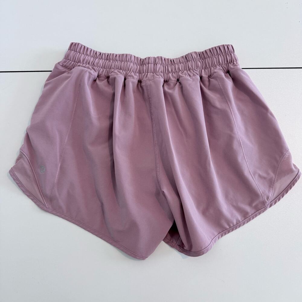 Lululemon Hotty Hot Lined Shorts 4" Purple Size 6 Tall Athletic Running Inseam 4 - Picture 3 of 4